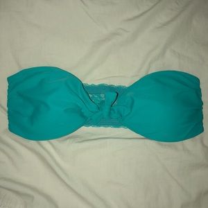 Tie-front Lace Bikini Top